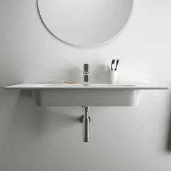 Ideal Standard i.life A Wall Hung Basin & Chrome Bottle Trap