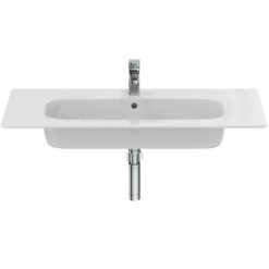 Ideal Standard i.life A Wall Hung Basin & Chrome Bottle Trap