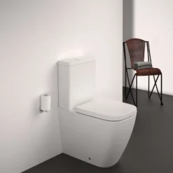 Ideal Standard i.life S Compact Close Coupled Fully Back to Wall Rimless Toilet with Soft Close Seat