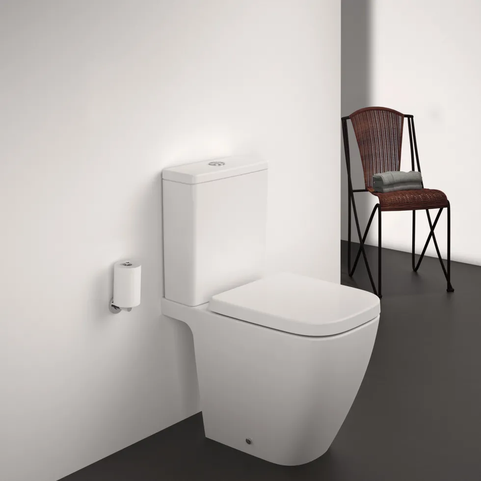 Ideal Standard i.life S Compact Close Coupled Rimless Toilet with Soft Close Seat