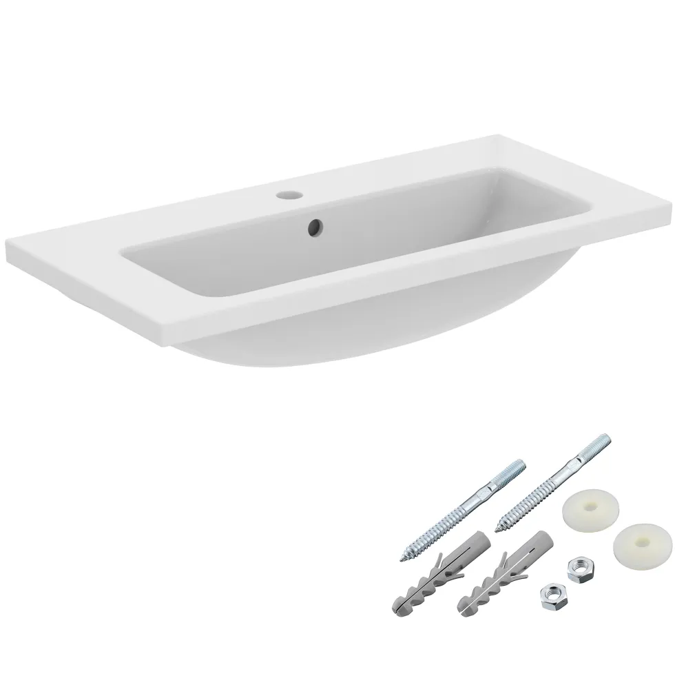 Ideal Standard i.Life S Compact Wall Mounted Basin & Fixing Kit
