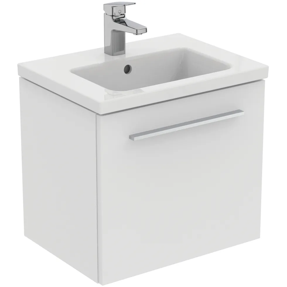 Ideal Standard i.life S 500mm Wall Mounted 1 Drawer Compact Vanity Unit & Basin