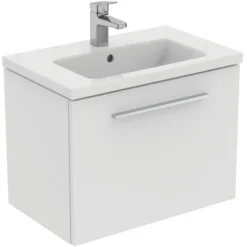 Ideal Standard i.life S 600mm Wall Mounted 1 Drawer Compact Vanity Unit & Basin