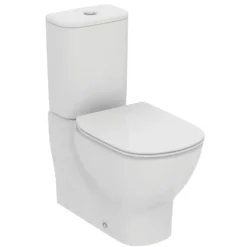Ideal Standard Tesi Close Coupled Fully Back to Wall Toilet with Aquablade® Flush Technology & Soft Close Seat