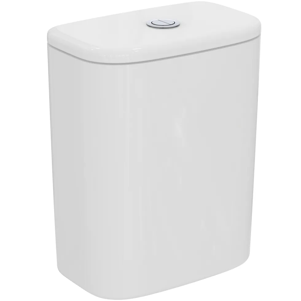 Ideal Standard Tesi Close Coupled Fully Back to Wall Toilet with Aquablade® Flush Technology & Soft Close Seat