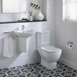 Ideal Standard Tesi 450mm Basin & Semi Pedestal