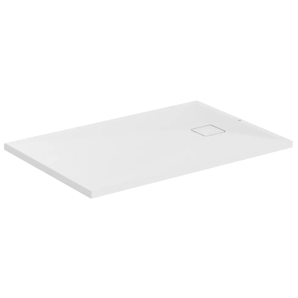 Ideal Standard Ultra Flat Evo Rectangular Anti-Slip Acrylic Shower Tray with End Waste - 5 Sizes