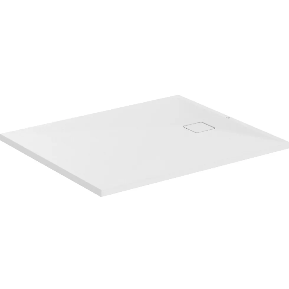 Ideal Standard Ultra Flat Evo Rectangular Anti-Slip Acrylic Shower Tray with End Waste - 5 Sizes
