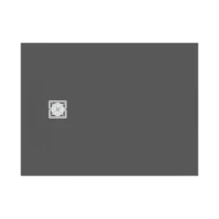 Ideal Standard Ultra Flat S+ Concrete Grey Rectangular Anti-Slip Stone Resin Shower Tray - 7 Sizes