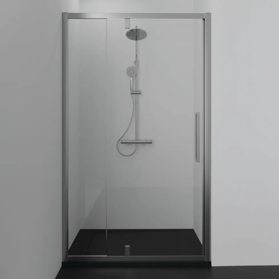 Ideal Standard Ultra Flat S i.life Jet Black Rectangular Anti-Slip Stone Resin Shower Tray - 5 Sizes