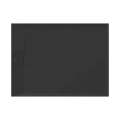 Ideal Standard Ultra Flat S i.life Jet Black Rectangular Anti-Slip Stone Resin Shower Tray - 5 Sizes