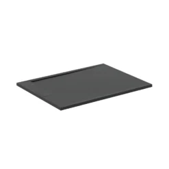 Ideal Standard Ultra Flat S i.life Jet Black Rectangular Anti-Slip Stone Resin Shower Tray - 5 Sizes