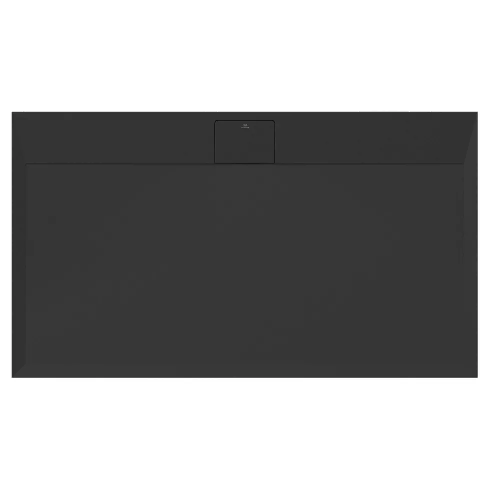 Ideal Standard Ultra Flat S i.life Jet Black Rectangular Anti-Slip Stone Resin Shower Tray - 5 Sizes