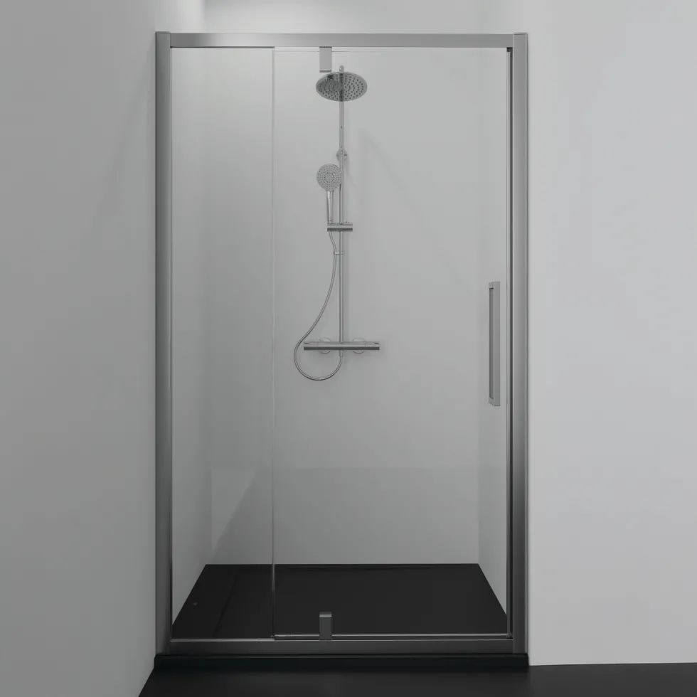 Ideal Standard Ultra Flat S i.life Jet Black Rectangular Anti-Slip Stone Resin Shower Tray - 5 Sizes