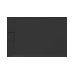 Ideal Standard Ultra Flat S i.life Jet Black Rectangular Anti-Slip Stone Resin Shower Tray - 5 Sizes