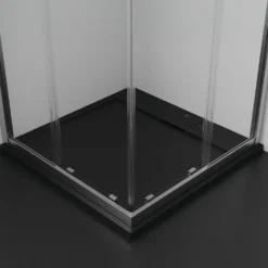Ideal Standard Ultra Flat S i.life Jet Black Square Anti-Slip Stone Resin Shower Tray - 2 Sizes