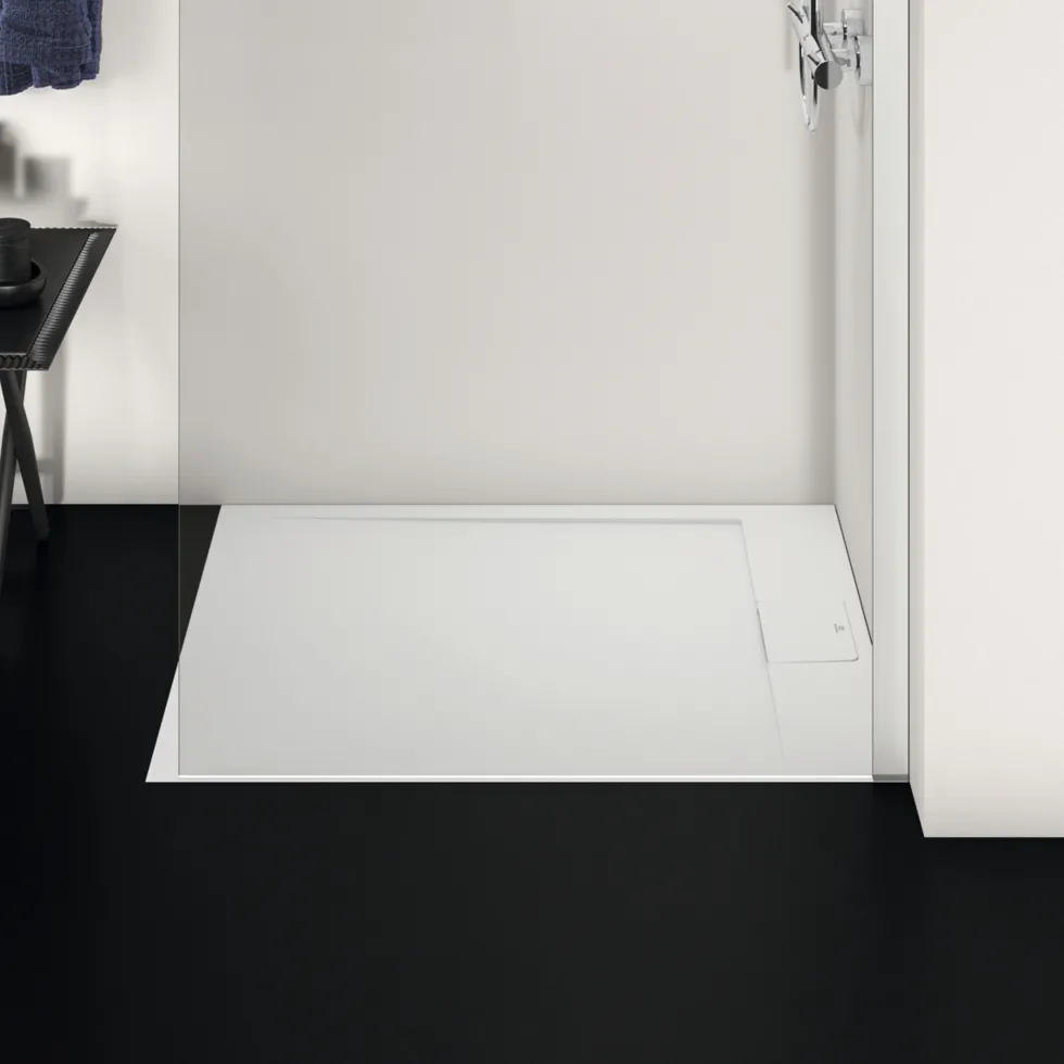 Ideal Standard Ultra Flat S i.life Pure White Rectangular Anti-Slip Stone Resin Shower Tray - 5 Sizes