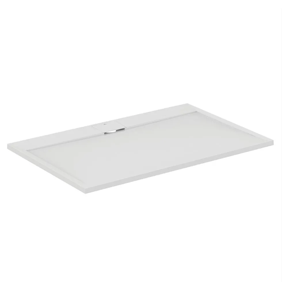 Ideal Standard Ultra Flat S i.life Pure White Rectangular Anti-Slip Stone Resin Shower Tray - 5 Sizes