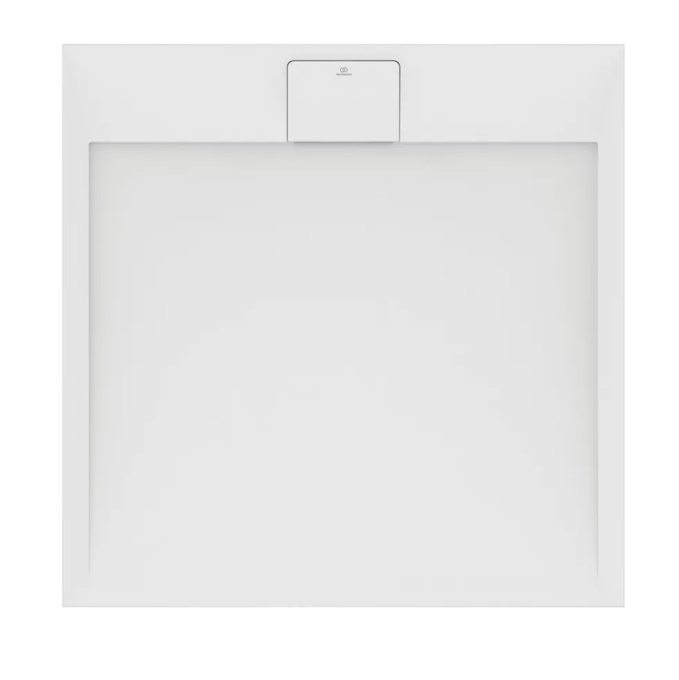 Ideal Standard Ultra Flat S i.life Pure White Square Anti-Slip Stone Resin Shower Tray - 2 Sizes