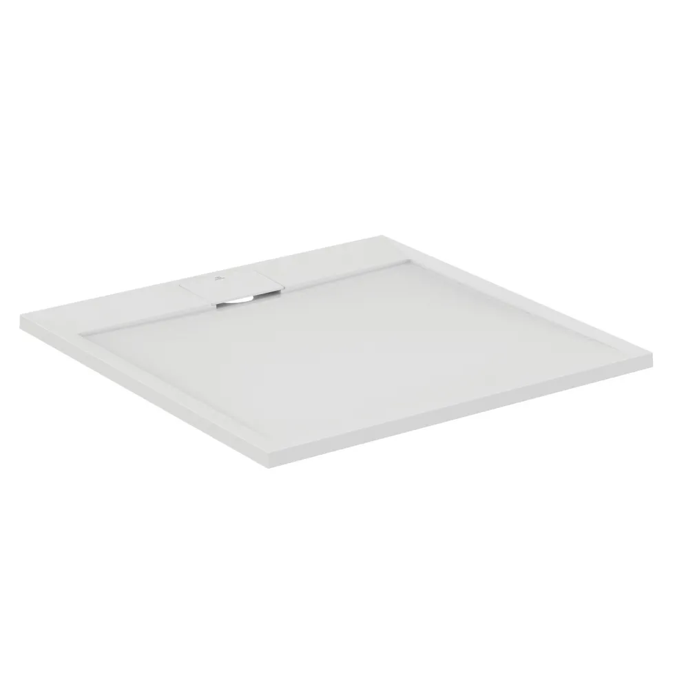 Ideal Standard Ultra Flat S i.life Pure White Square Anti-Slip Stone Resin Shower Tray - 2 Sizes