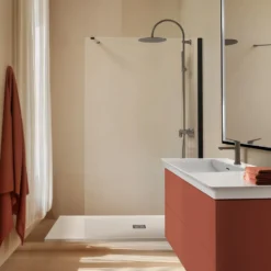 Ideal Standard Ultra Flat S+ Pure White Rectangular Anti-Slip Stone Resin Shower Tray - 7 Sizes