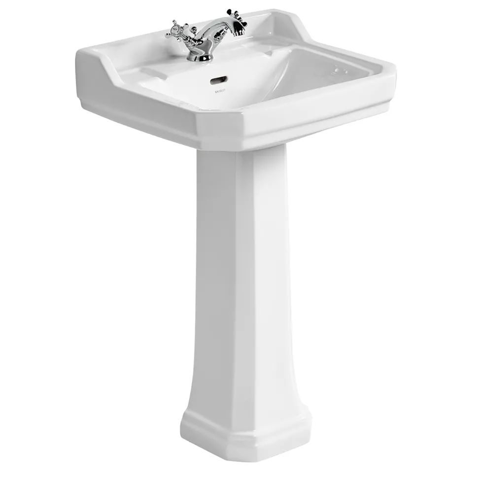 Ideal Standard Waverley 560mm Basin & Full Pedestal