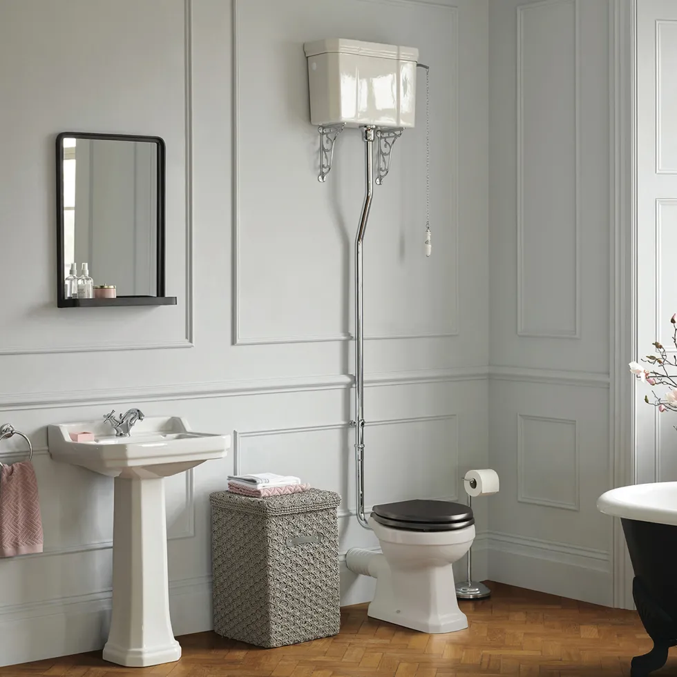 Ideal Standard Waverly High Level Toilet (Excluding Seat)