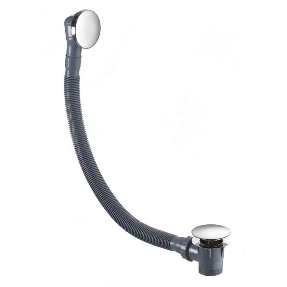 Imex Clicker Bath Waste With Contemporary Overflow Cover