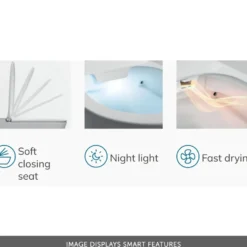 Imex Essence Back to Wall Smart Toilet with Soft Close Seat & Remote Control