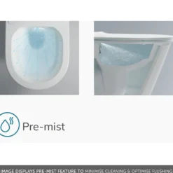 Imex Essence Back to Wall Smart Toilet with Soft Close Seat & Remote Control