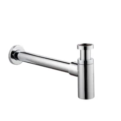 Imex Minimalist 1.25 Inch Chrome Bottle Trap And Pipe