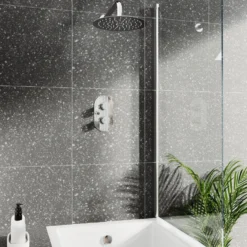Imogen Concealed Shower Valve, Fixed Shower Head & Overflow Bath Filler