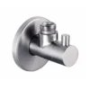 Inox Brushed Stainless Steel Angled Shut Off Valve