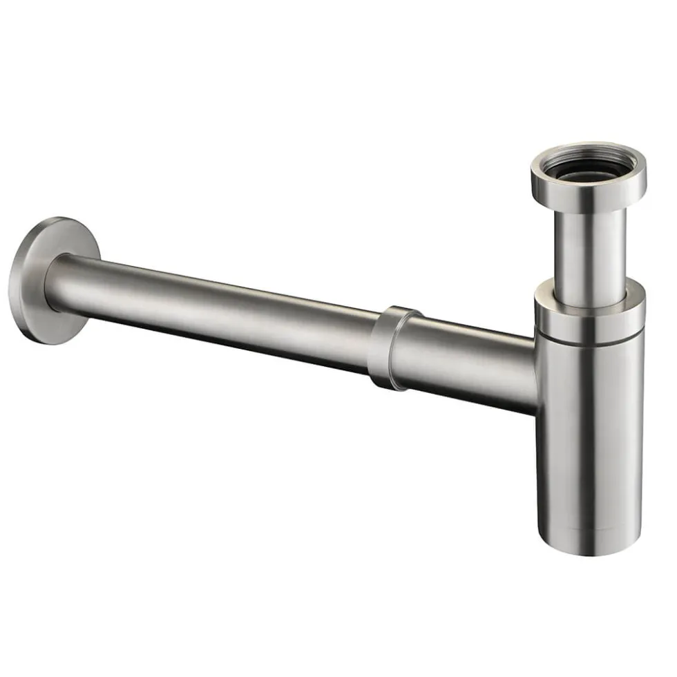 Inox Brushed Stainless Steel Bottle Trap - 320mm Pipe