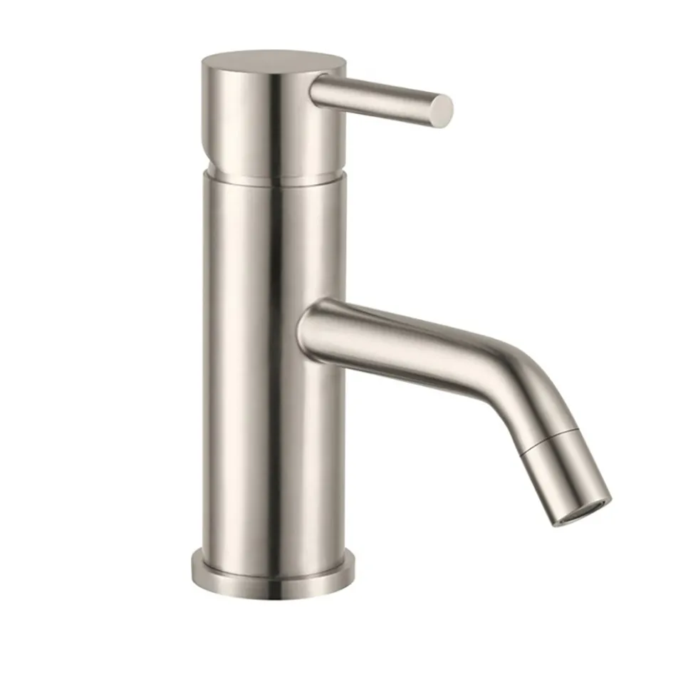 Inox Brushed Stainless Steel Single Lever Basin Mixer
