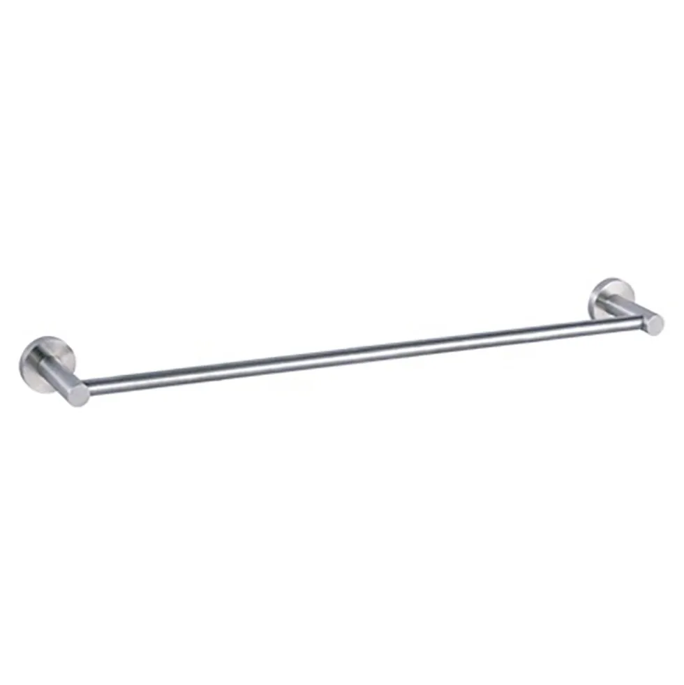 Inox Brushed Stainless Steel Wall Mounted Towel Rail - 640mm