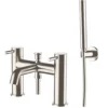 Inox Deck Mounted Stainless Steel Bath Shower Mixer with Handset Kit