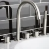 Inox 5 Hole Deck Mounted Stainless Steel Bath Shower Mixer with Pull Out Handset