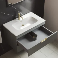 Isla 800mm Wall Hung Vanity Unit & Basin