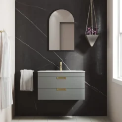 Isla 800mm Wall Hung Vanity Unit & Basin
