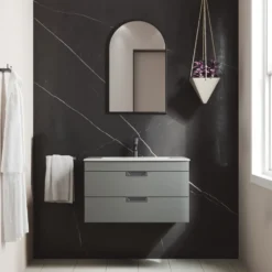 Isla 800mm Wall Hung Vanity Unit & Basin