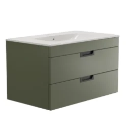 Isla 800mm Wall Hung Vanity Unit & Basin