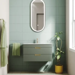 Isla 800mm Wall Hung Vanity Unit & Basin