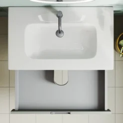 Isla 800mm Wall Hung Vanity Unit & Basin