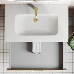 Isla 800mm Wall Hung Vanity Unit & Basin