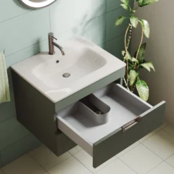Isla 600mm Wall Hung Vanity Unit & Basin