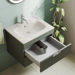 Isla 600mm Wall Hung Vanity Unit & Basin