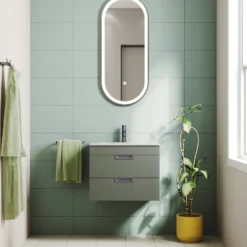 Isla 600mm Wall Hung Vanity Unit & Basin