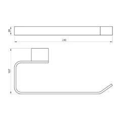 Isla Towel Ring / Rail 230mm