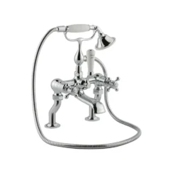 JTP Grosvenor Cross Deck Mounted Bath Shower Mixer With Kit